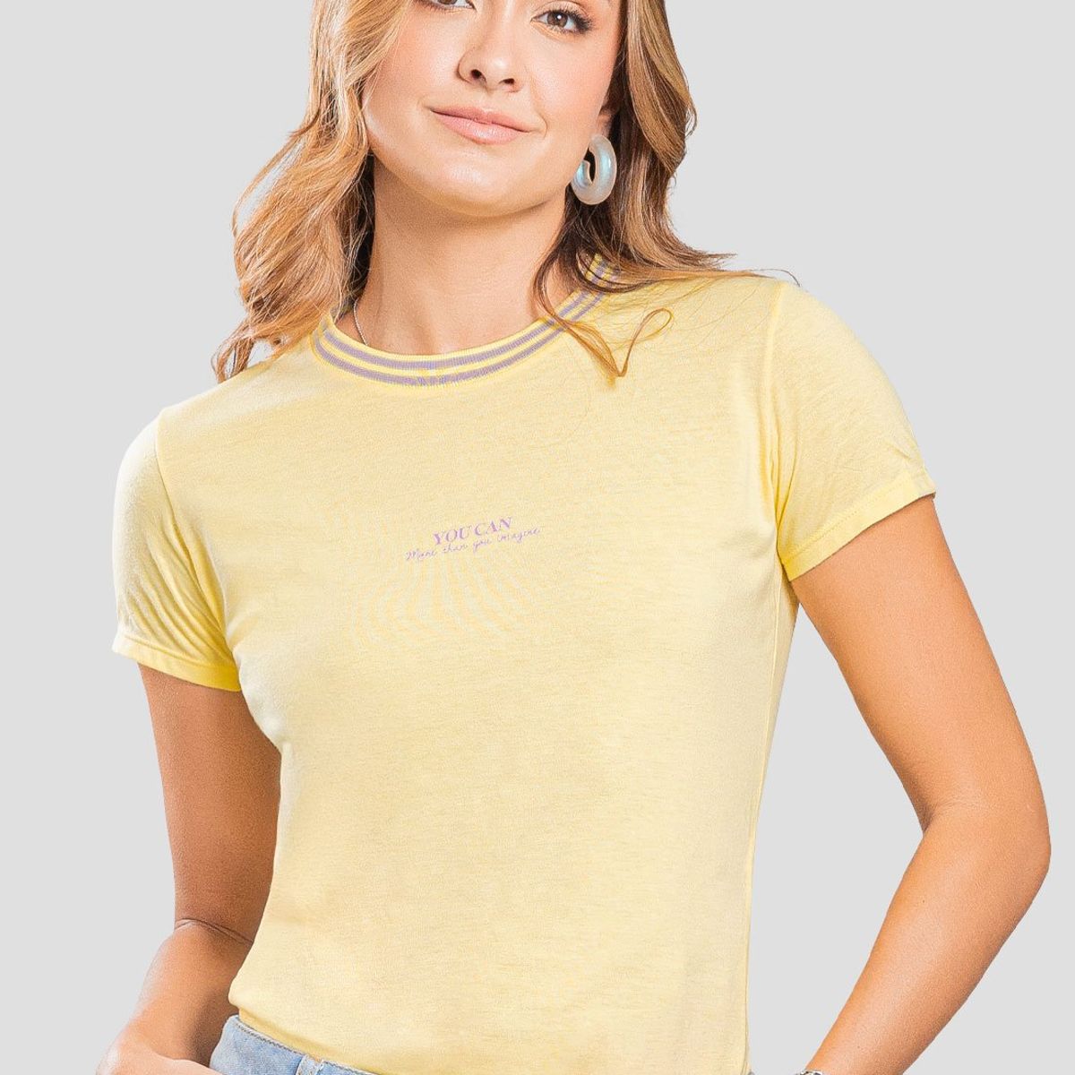 RUTTA - Camiseta Mujer Amarillo Pastel Rutta 107379