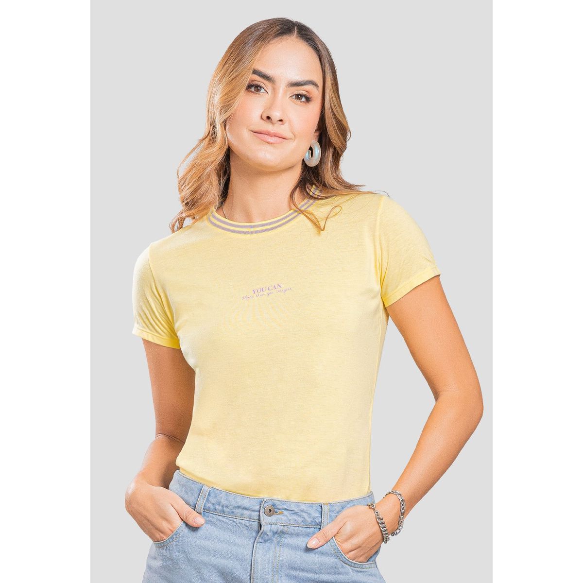 RUTTA - Camiseta Mujer Amarillo Pastel Rutta 107379