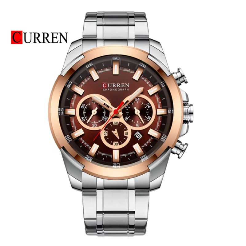 CURREN - Reloj CURREN 8361 Cronógrafo Para Hombre - Plateado