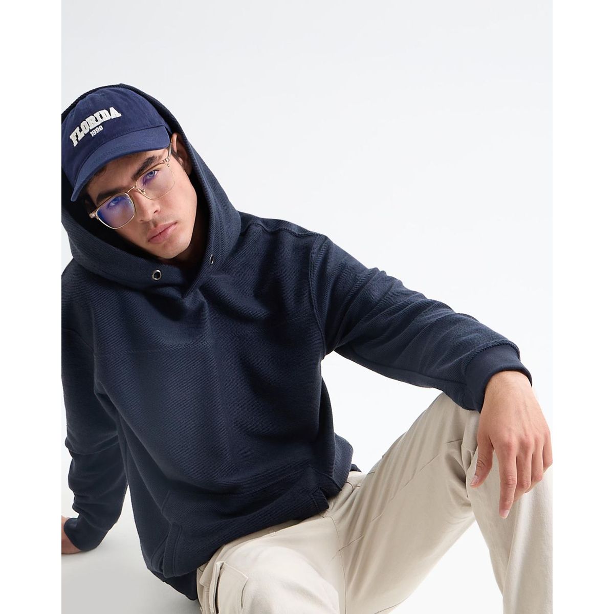 SEVEN SEVEN - Buzo Para Hombre Hoodie Color Azul Oscuro Marca Seven Seven #45060684