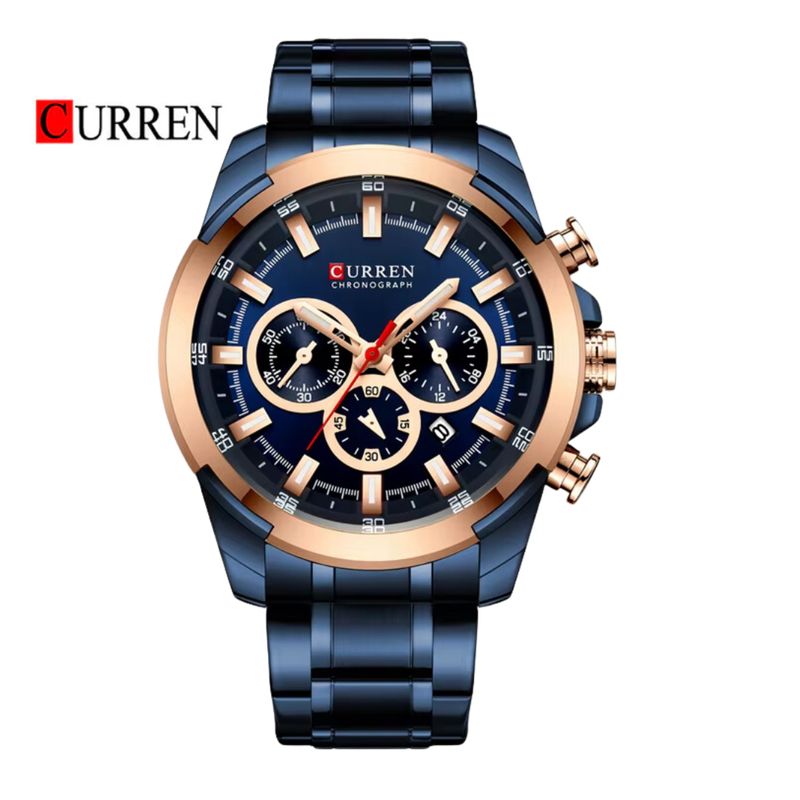 CURREN - Reloj CURREN 8361 Cronógrafo Para Hombre - Azul