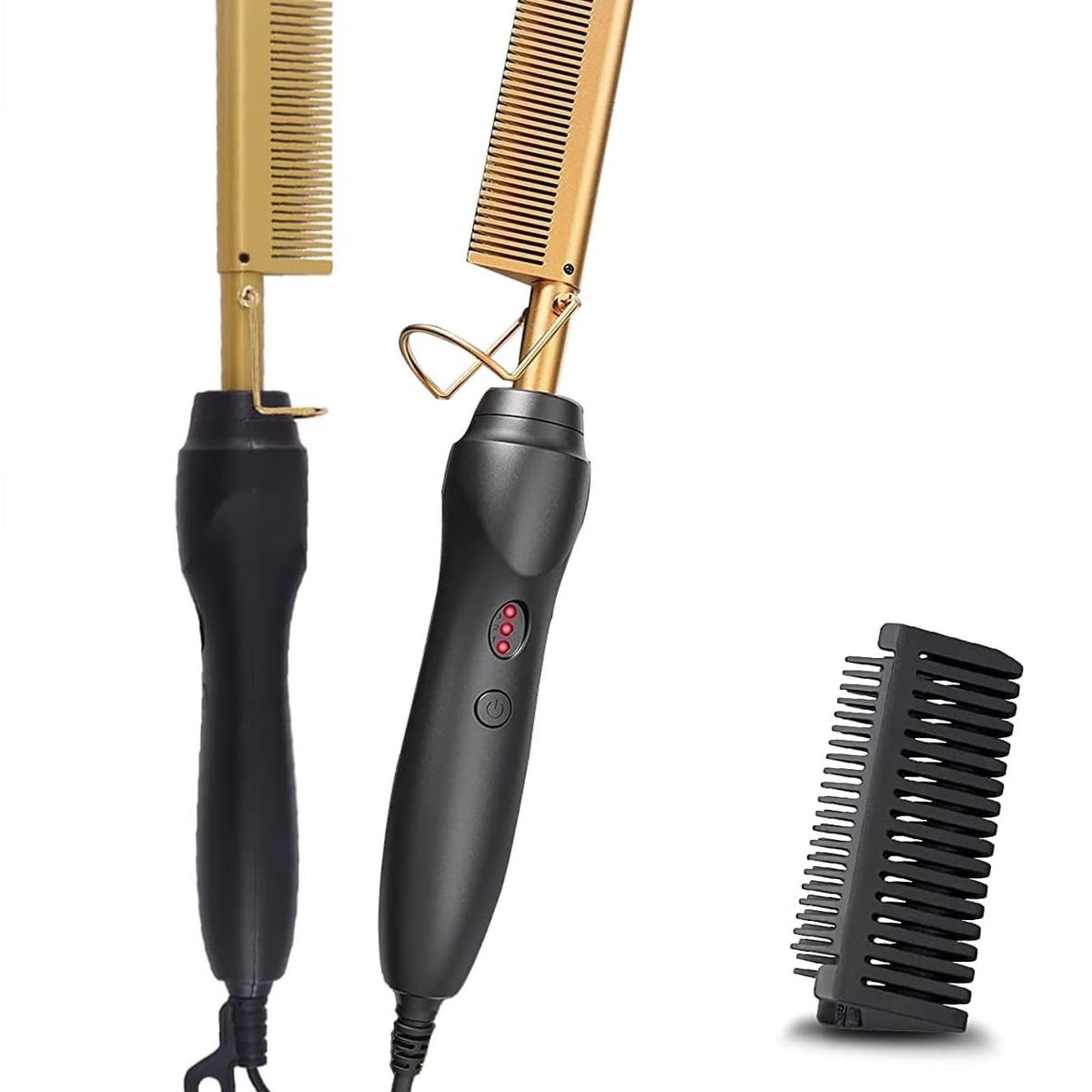 GENERICO - Plancha Cepillo Barba Y Cabello Alisa Peina Hombre