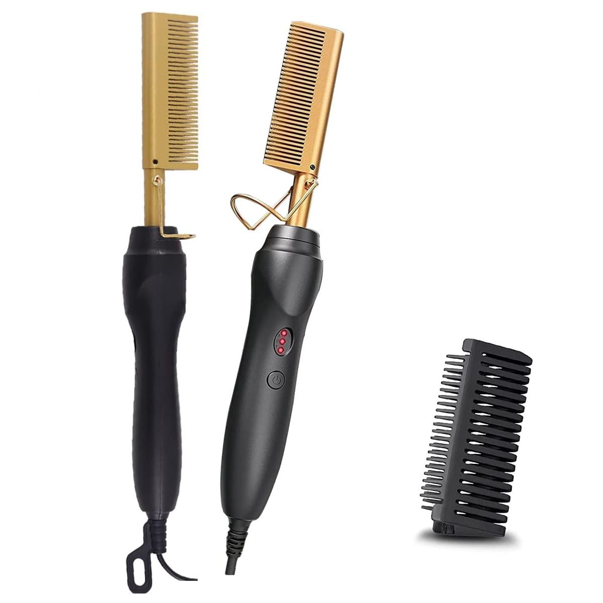 GENERICO - Plancha Cepillo Barba Y Cabello Alisa Peina Hombre