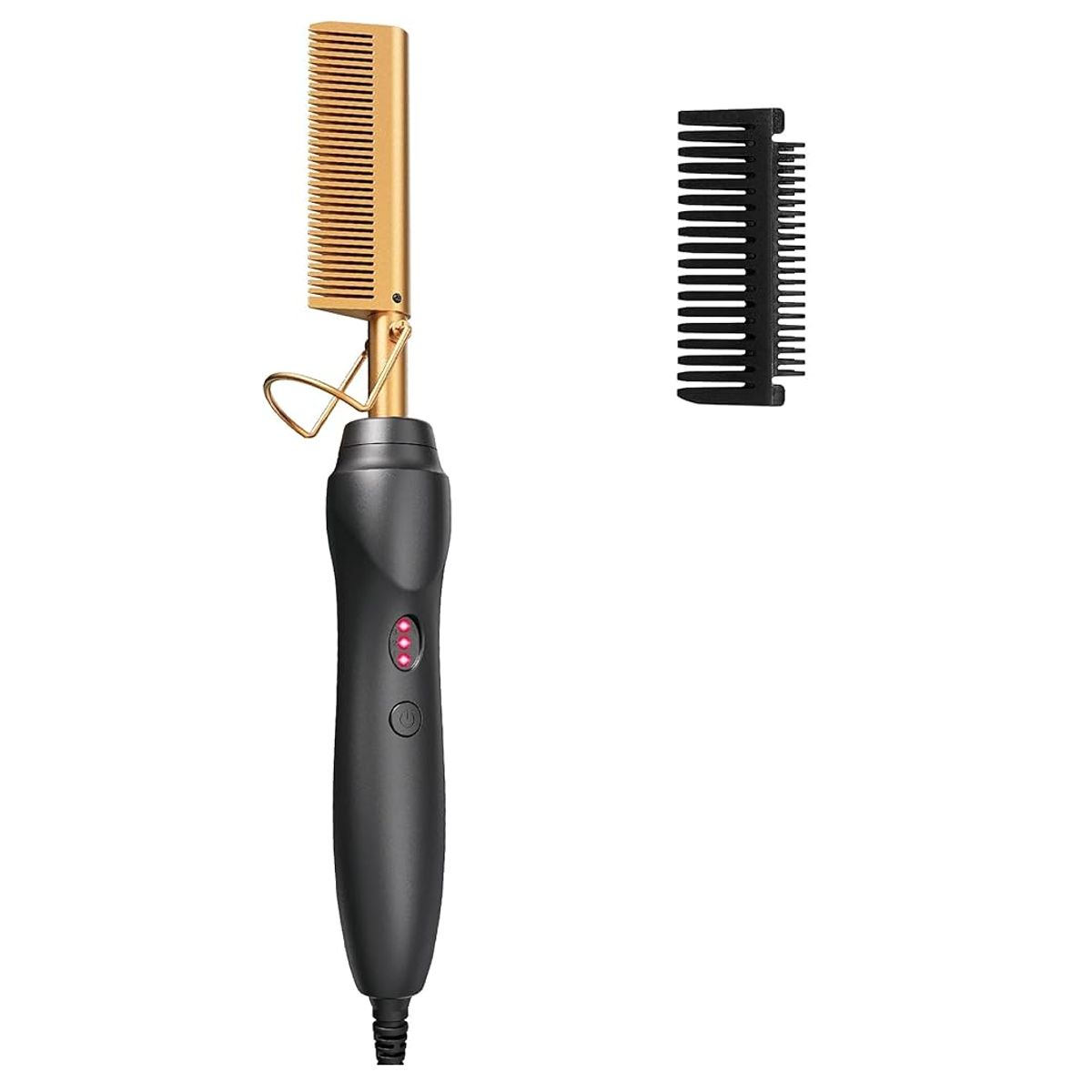 GENERICO - Plancha Cepillo Barba Y Cabello Alisa Peina Hombre