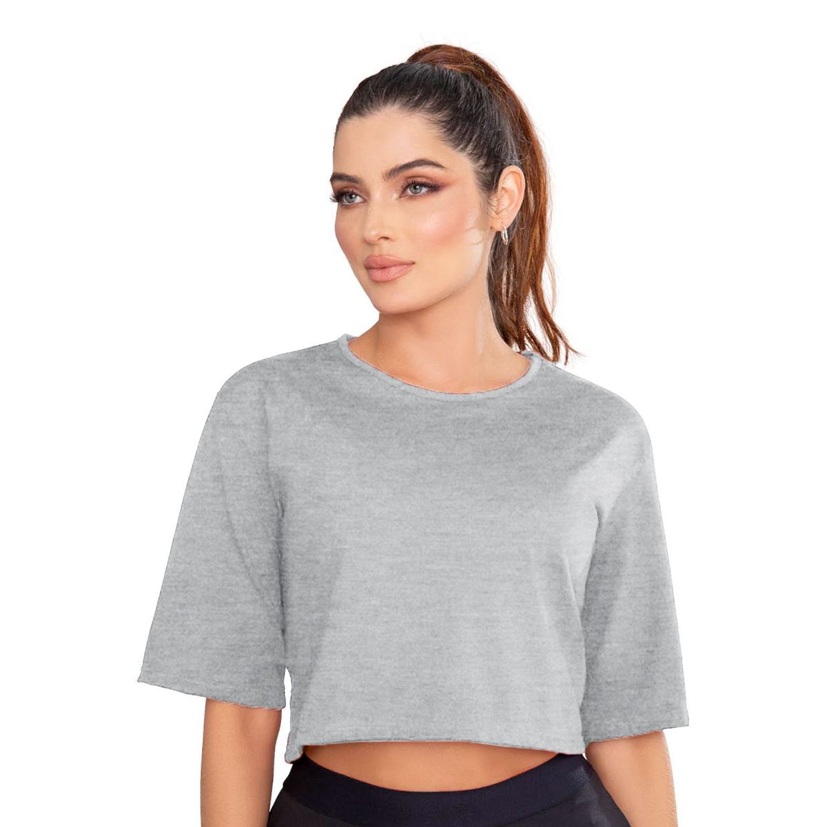 MARKETING PERSONAL - Camiseta Mujer Gris Jaspe Mp 89861