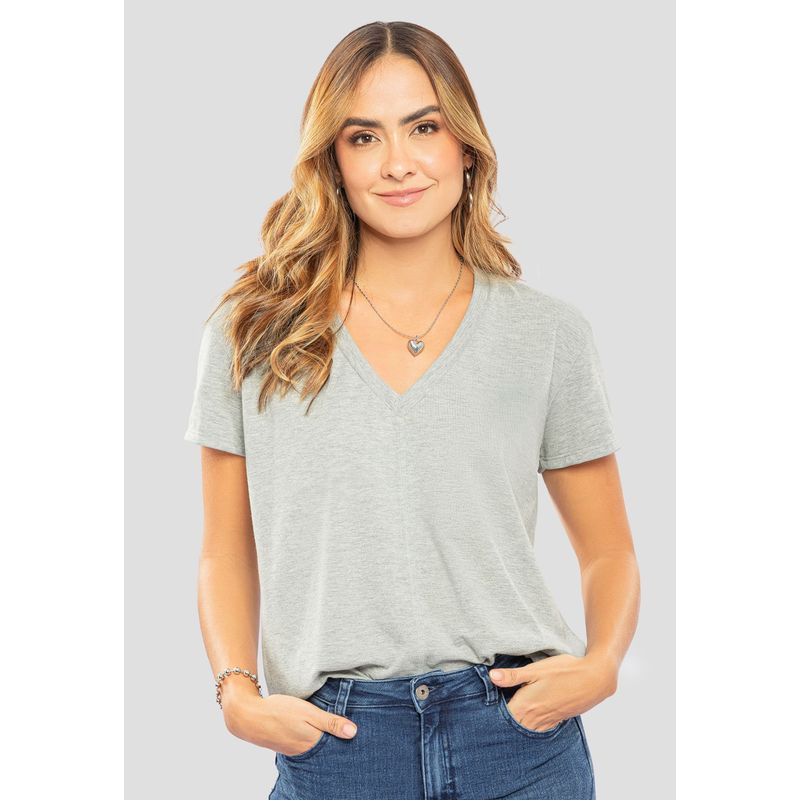 RUTTA - Camiseta Mujer Gris Jaspe Rutta 107387