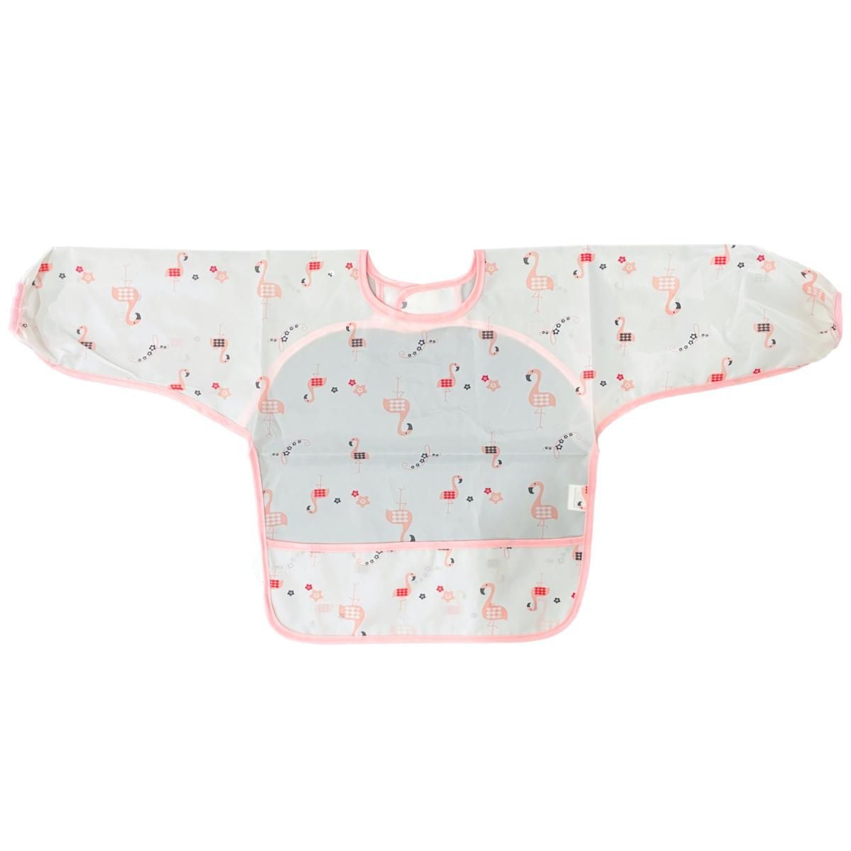 MUNDO BEBE - Babero Delantal Manga Larga Impermeable Bebe Niña Niño