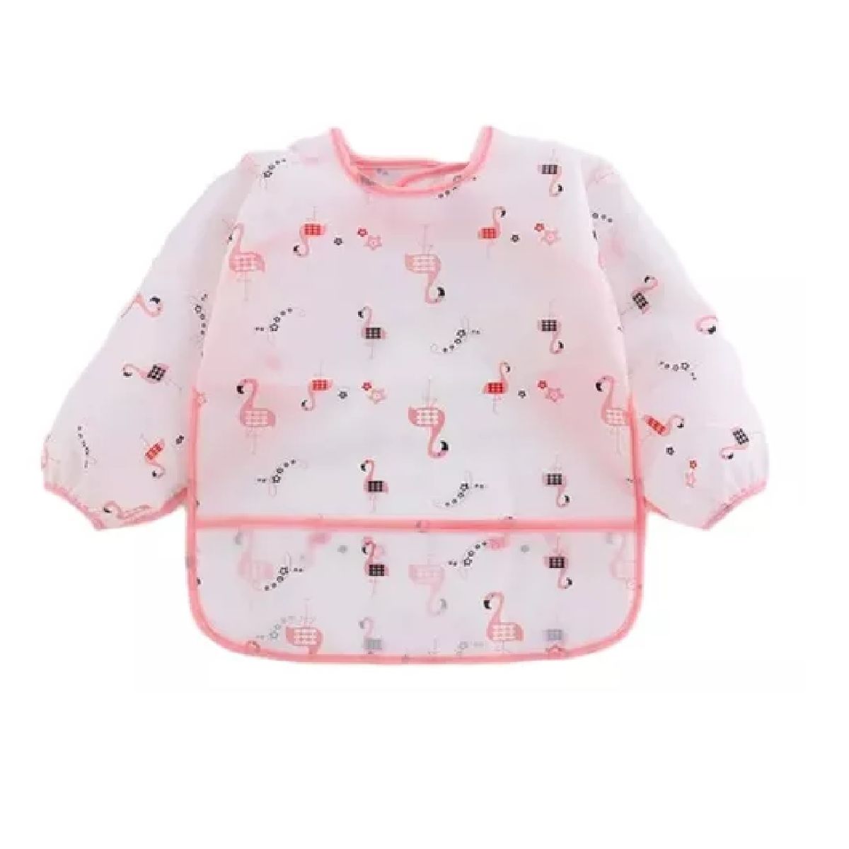 MUNDO BEBE - Babero Delantal Manga Larga Impermeable Bebe Niña Niño