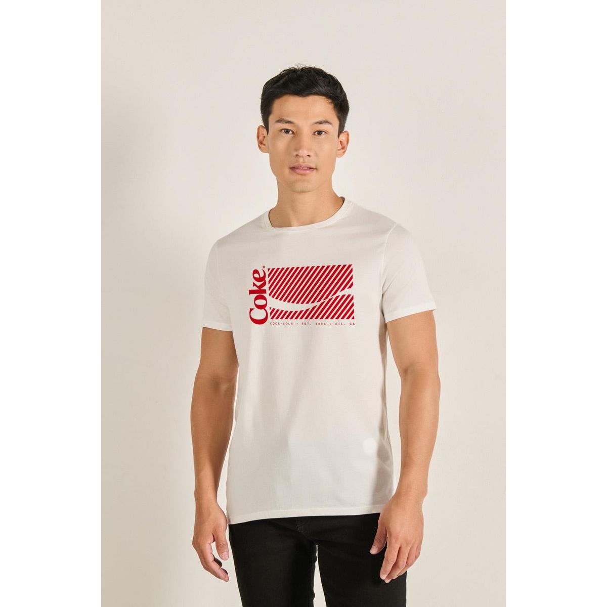KOAJ - KOAJ Camiseta manga corta con estampado de Coca  Cola HOMBRE