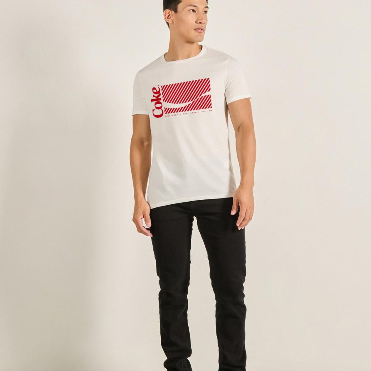 KOAJ - KOAJ Camiseta manga corta con estampado de Coca  Cola HOMBRE