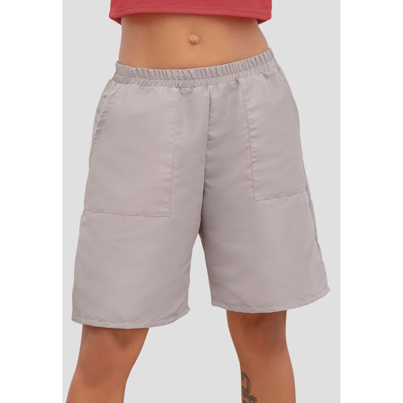 ATYPICAL - Bermuda Short Mujer Gris Medio Atypical 106604