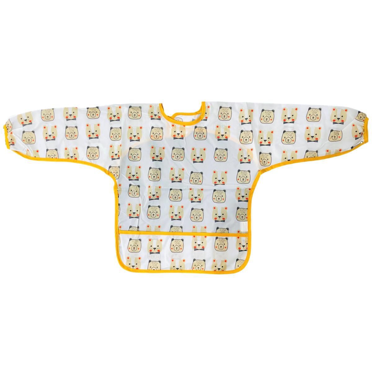 MUNDO BEBE - Babero Delantal Manga Larga Impermeable Bebe Niña Niño