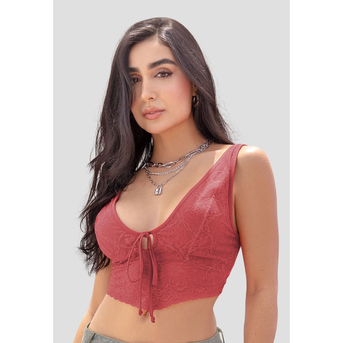 ATYPICAL - Crop Top Mujer Rojo Atypical 106603