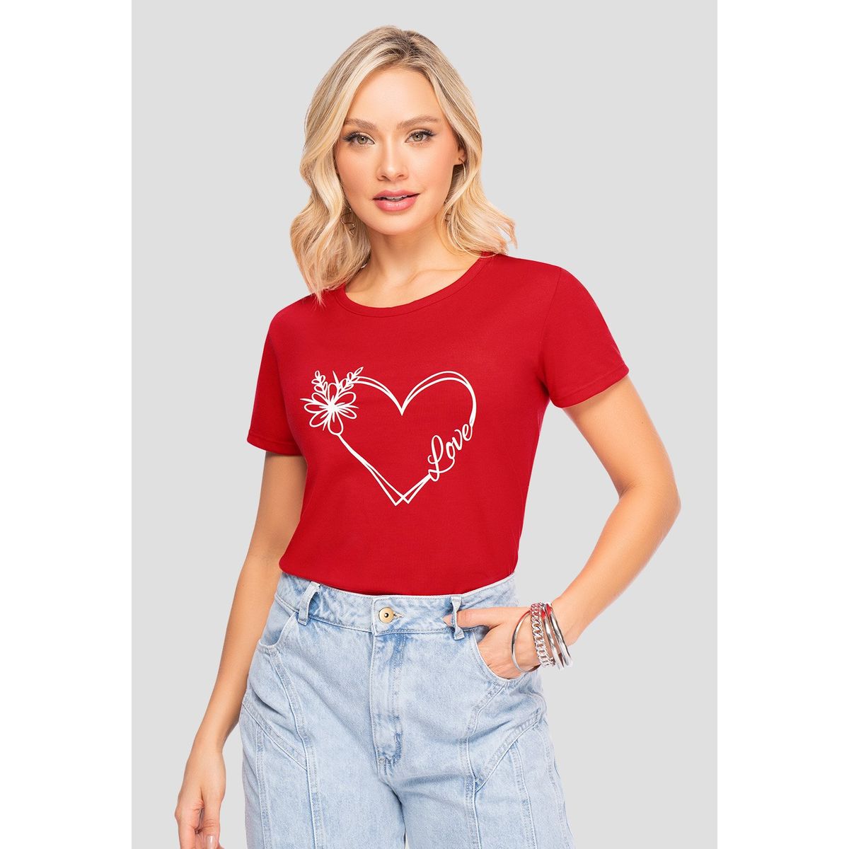 MARKETING PERSONAL - Camiseta Mujer Rojo Mp 106611