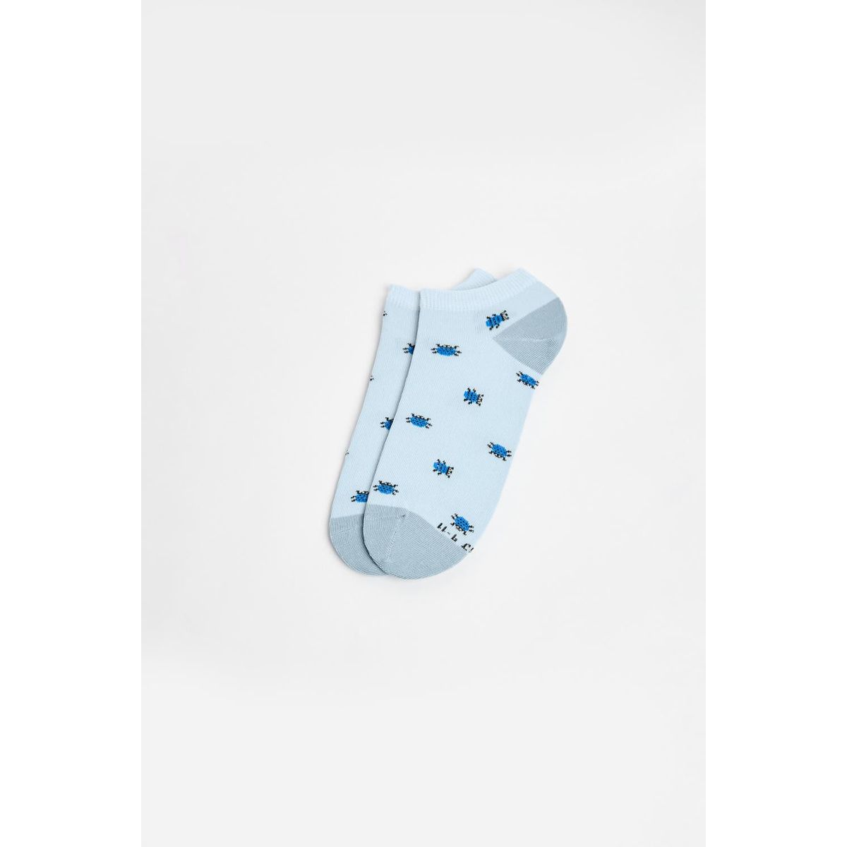 KOAJ - KOAJ Short azul claro en jean con desgastes y tiro súper al Mujer