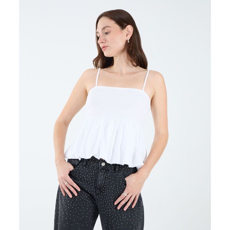 SEVEN SEVEN - Camiseta Para Mujer Manga Sisa Color Crudo Marca Seven Seven #28096149
