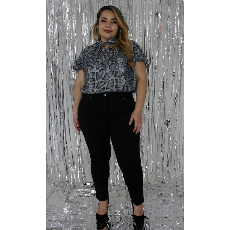 L Y H - Pantalon Para Mujer Negro Marca L&H