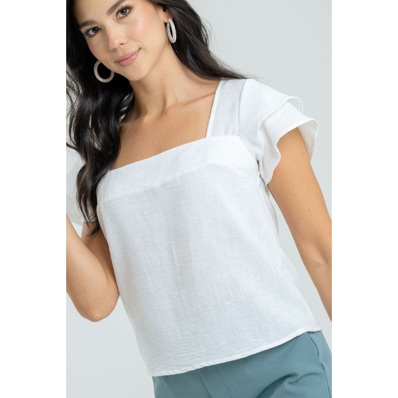 RAGGED - Blusa aruba Blanco crudo Ragged