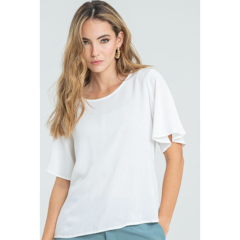 RAGGED - Blusa mackenzie Blanco crudo Ragged