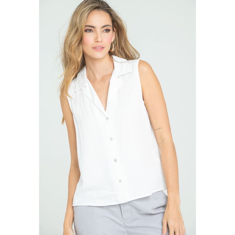 RAGGED - Blusa zaynab Blanco crudo Ragged