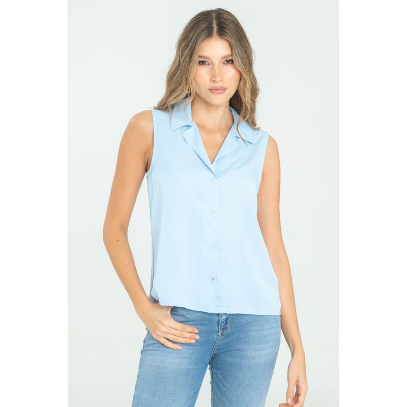 RAGGED - Blusa zaynab Azul claro Ragged