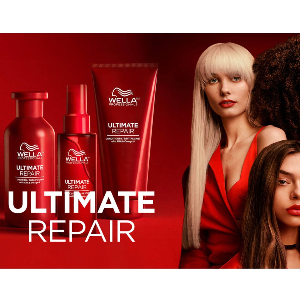 WELLA - Kit Wella Acondicionador Fusion Litro + Mascarilla Ultimate Repair + Oleo