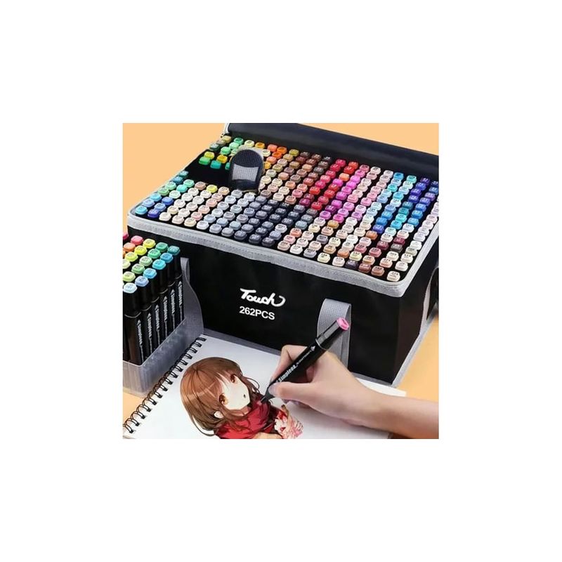 SKY - Kit De Marcadores Original sky De 262 Rotuladores Doble Punta Base Alcohol