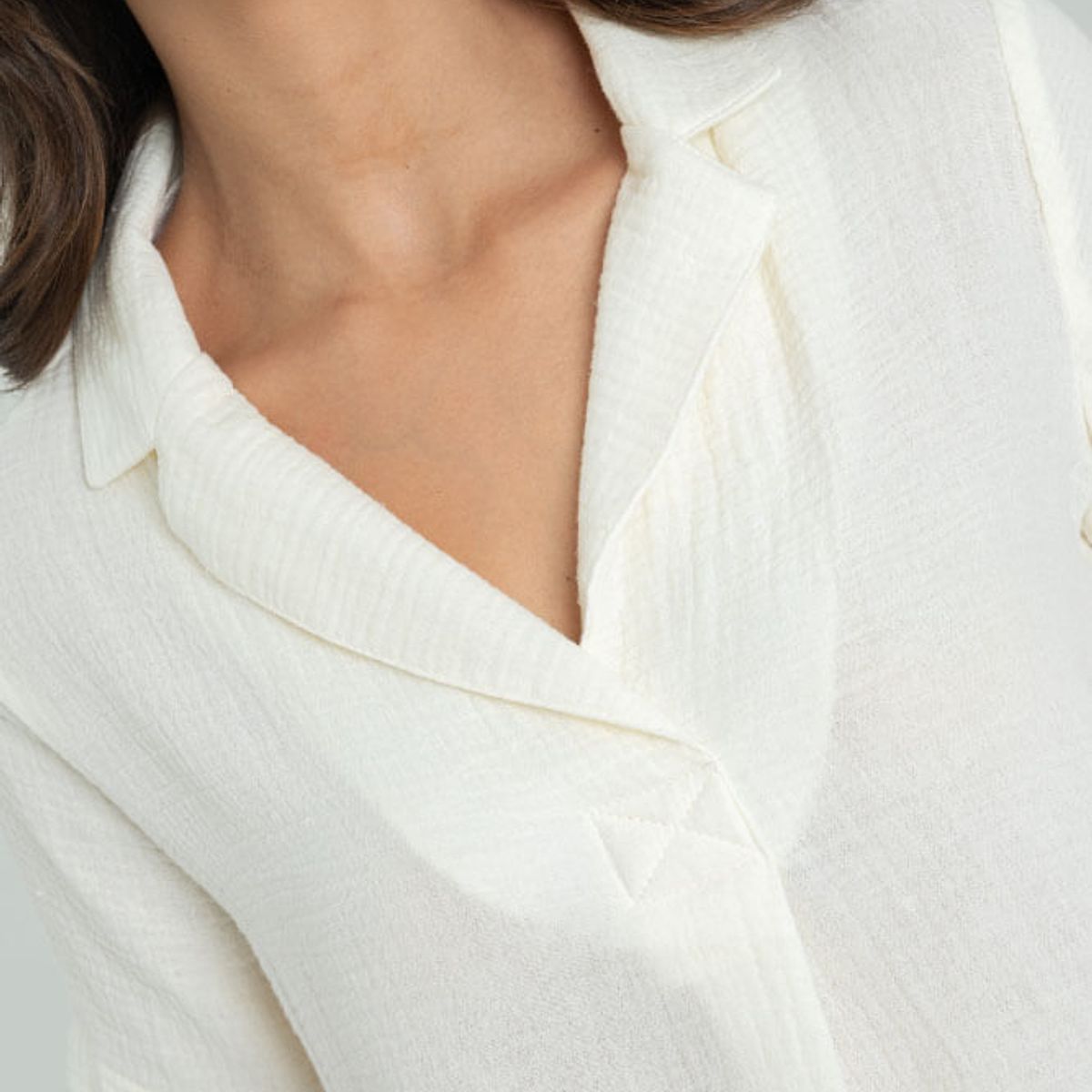 RAGGED - Blusa cotton soft Marfil Ragged.