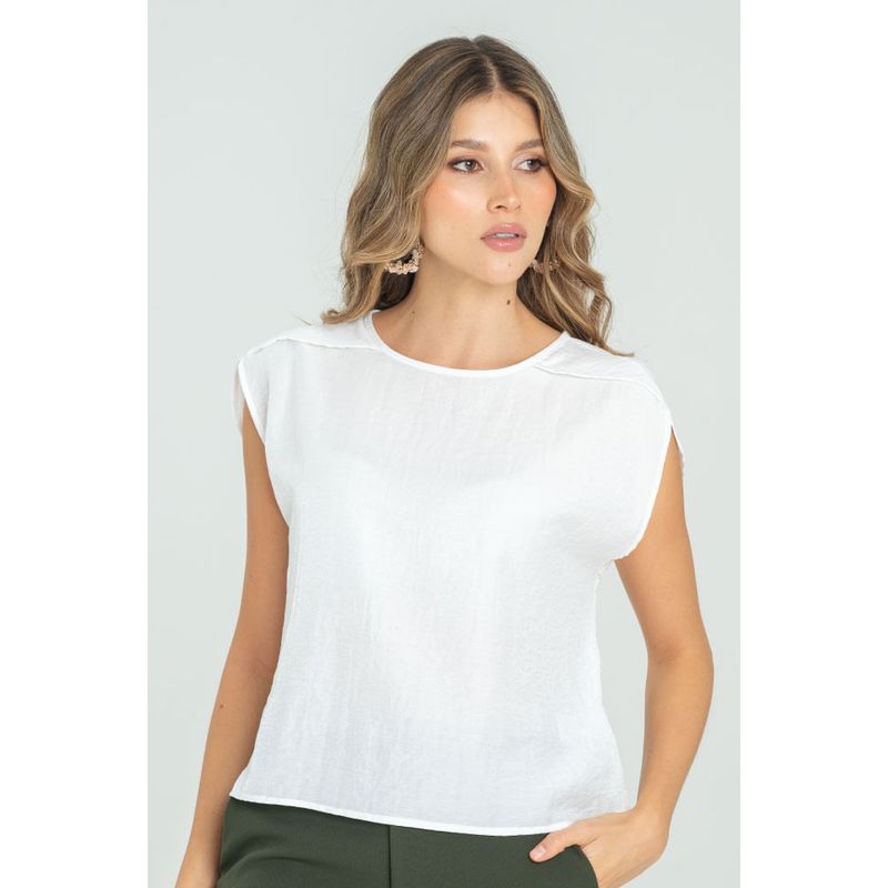 RAGGED - Blusa champagne Blanco crudo Ragged