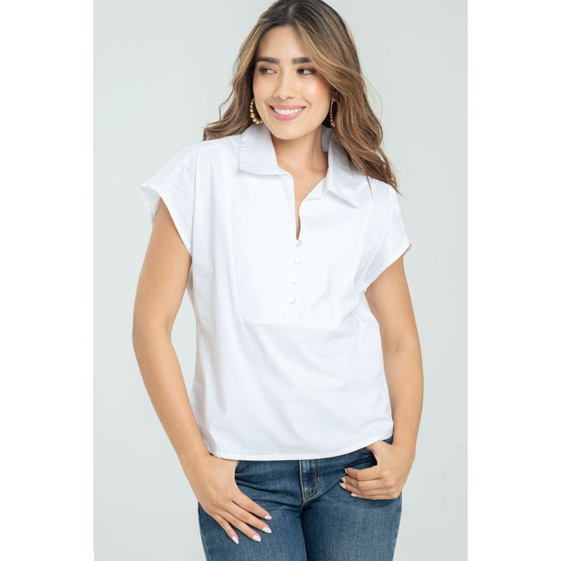 RAGGED - Blusa montauk Blanco Ragged