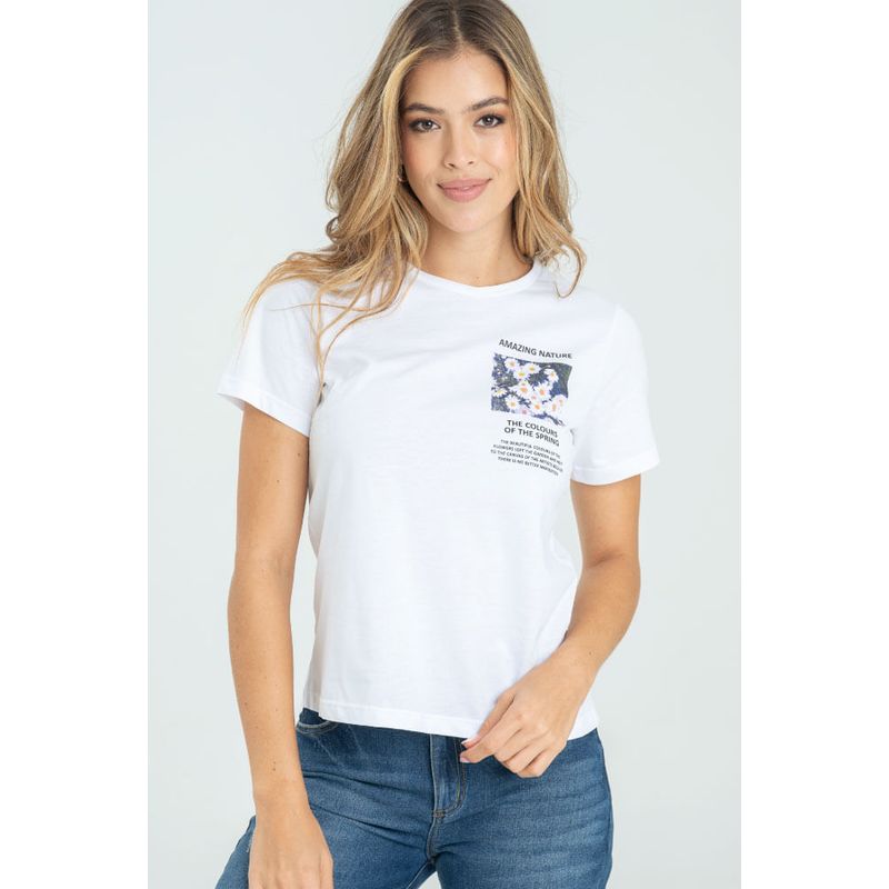 RAGGED - Camiseta nature Blanco Ragged