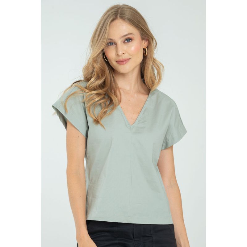 RAGGED - Blusa pradera Verde marino Ragged