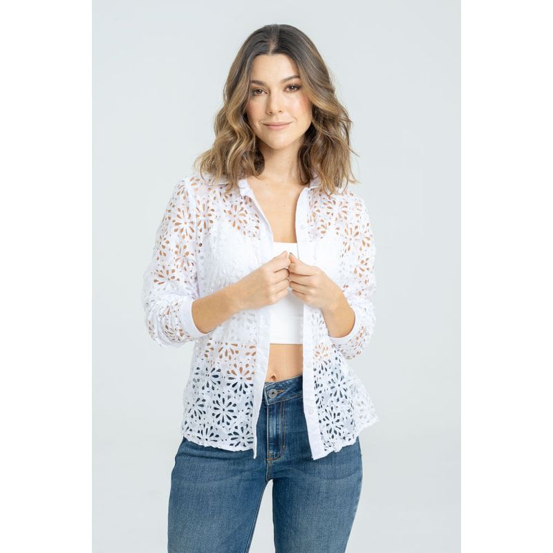 RAGGED - Camisa brisa Blanco Ragged