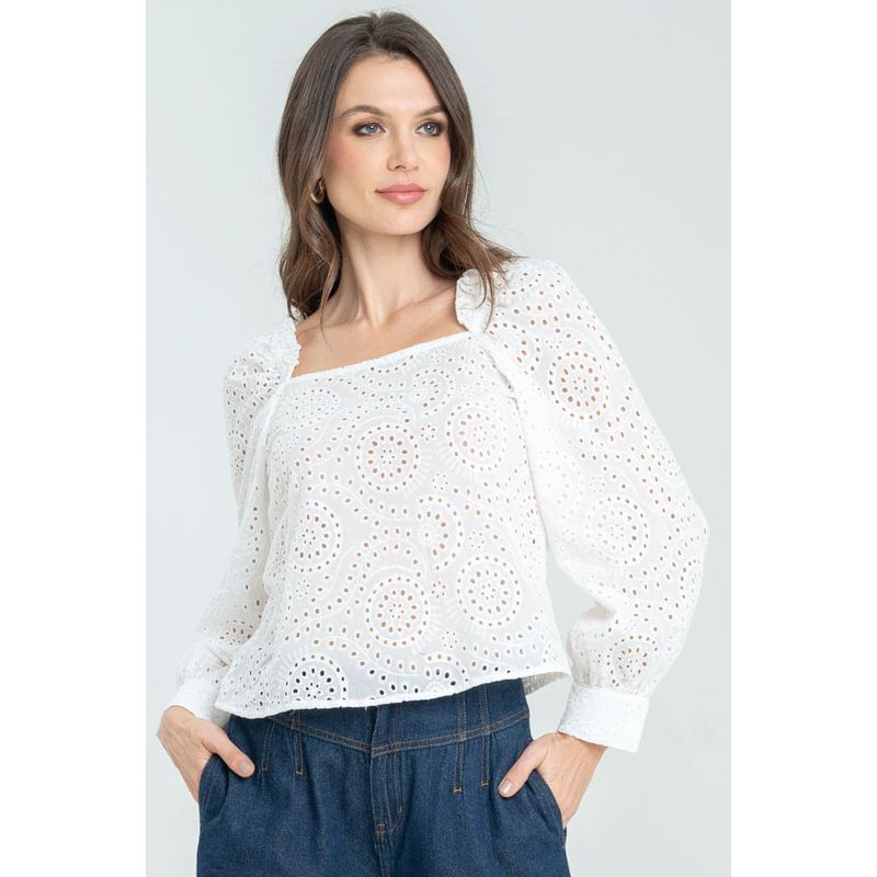 RAGGED - Blusa mulata Blanco crudo Ragged