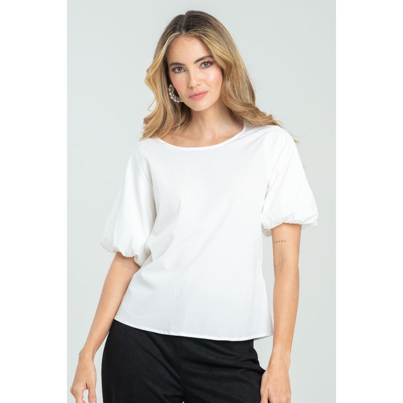 RAGGED - Blusa malva Blanco crudo Ragged