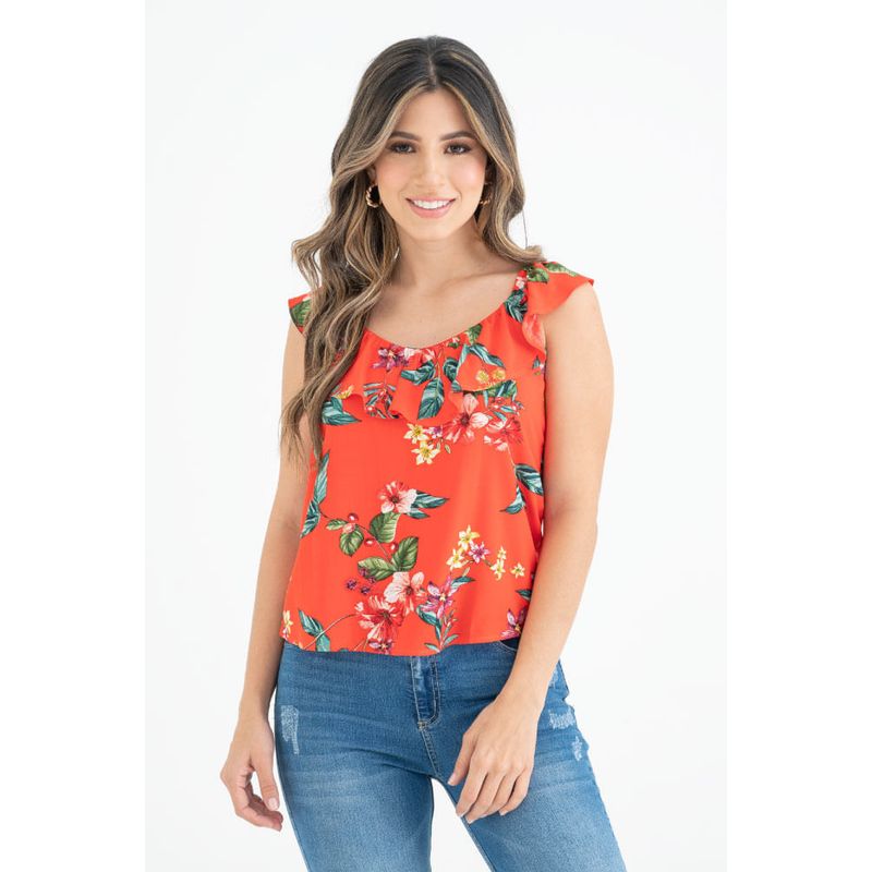RAGGED - Blusa sutile Rojo medio Ragged
