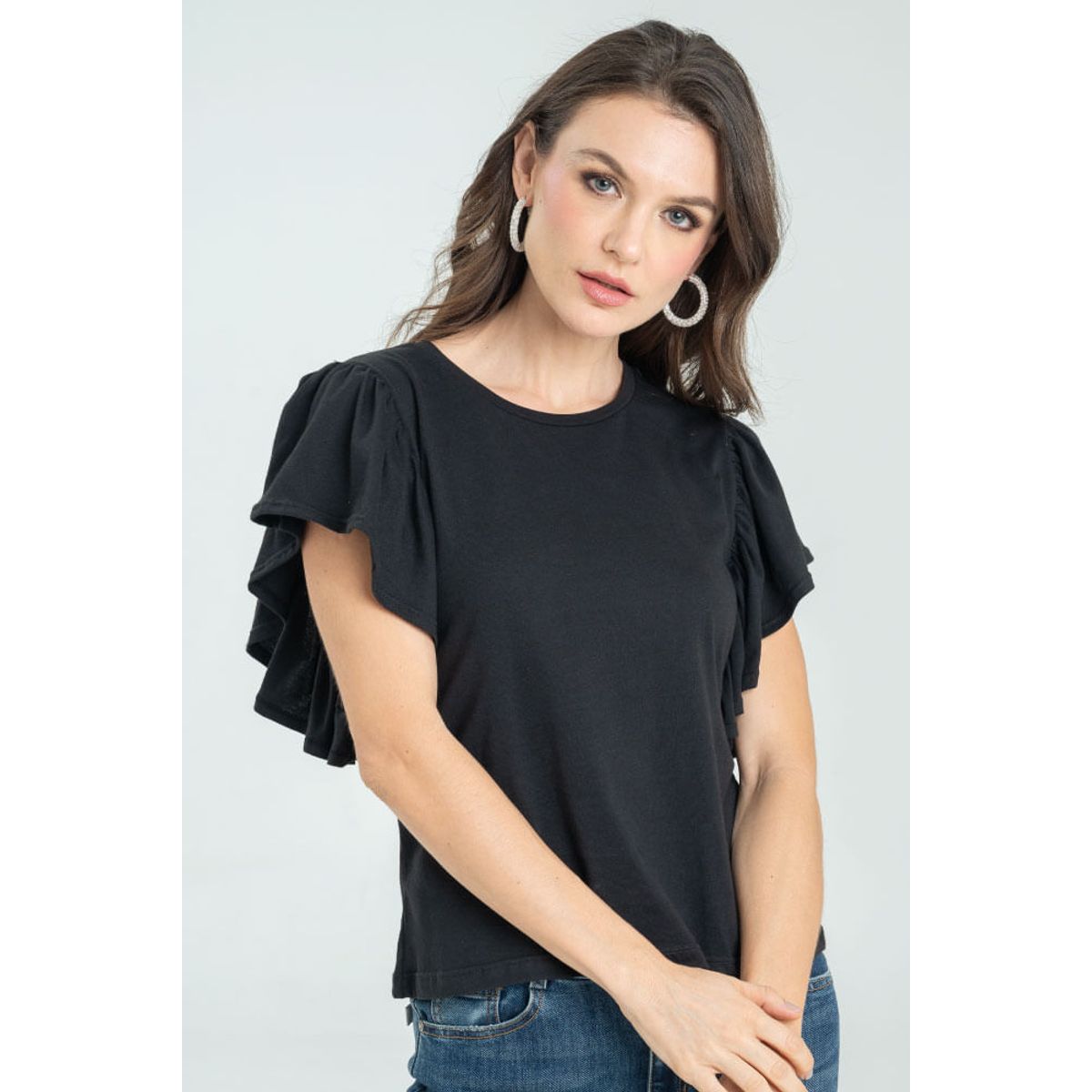 RAGGED - Camiseta montal Negro Ragged.
