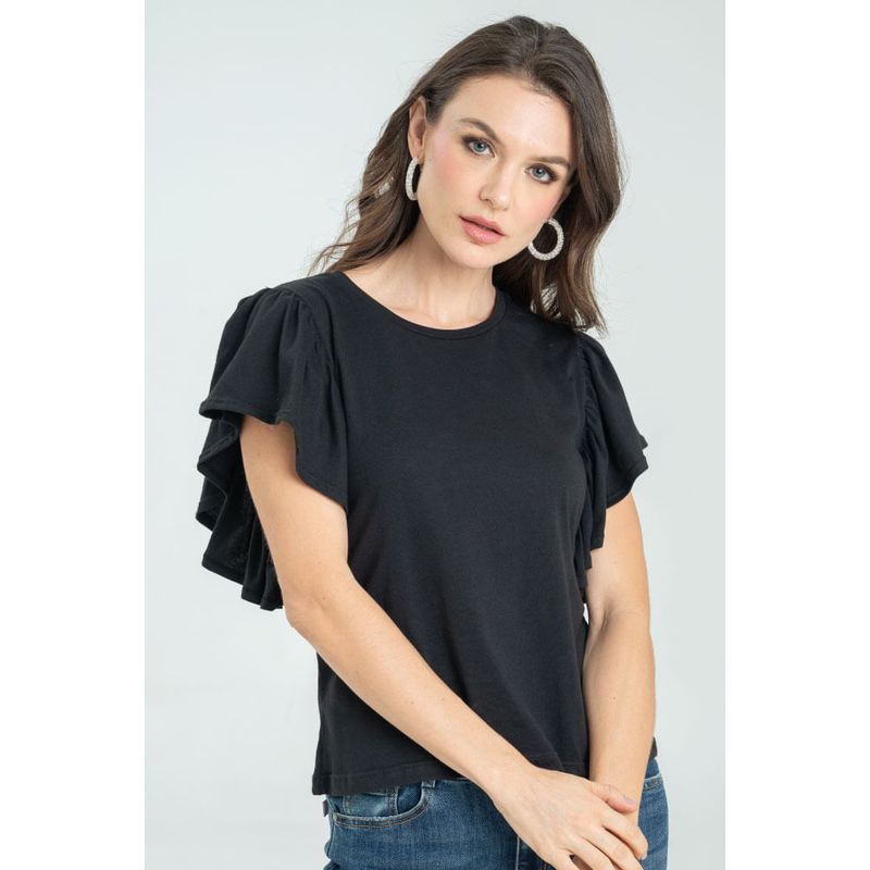 RAGGED - Camiseta montal Negro Ragged