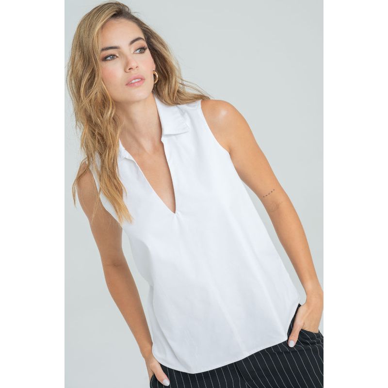 RAGGED - Blusa sisa milky Blanco Ragged
