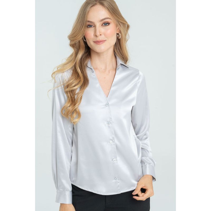 RAGGED - Camisa tegana Plateado Ragged