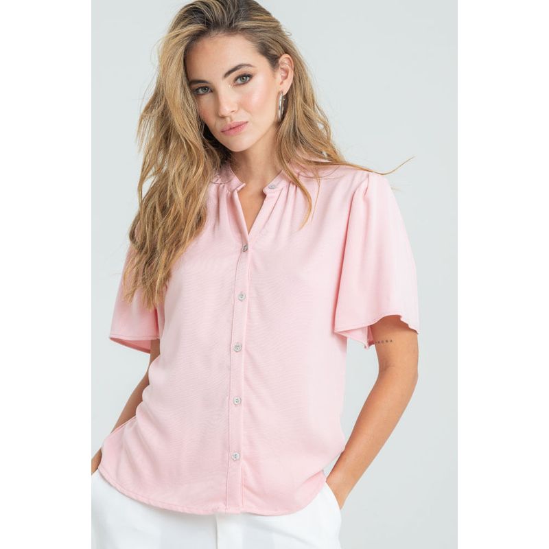 RAGGED - Camisa louise Rosado Ragged