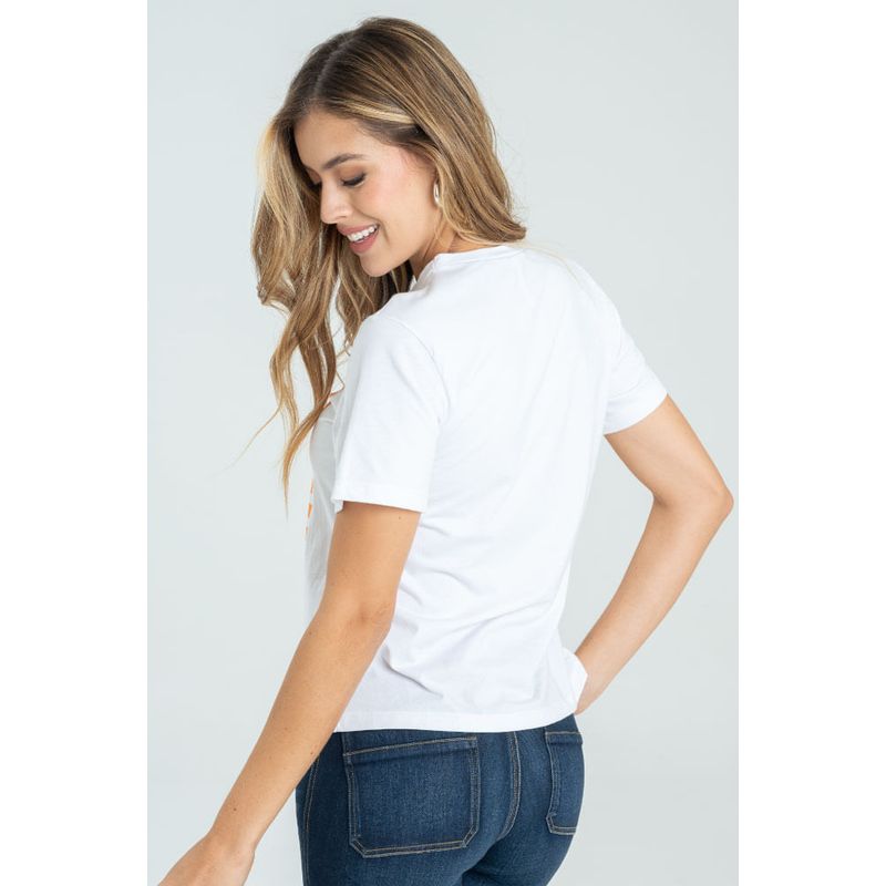 RAGGED - Camiseta flori Blanco Ragged.