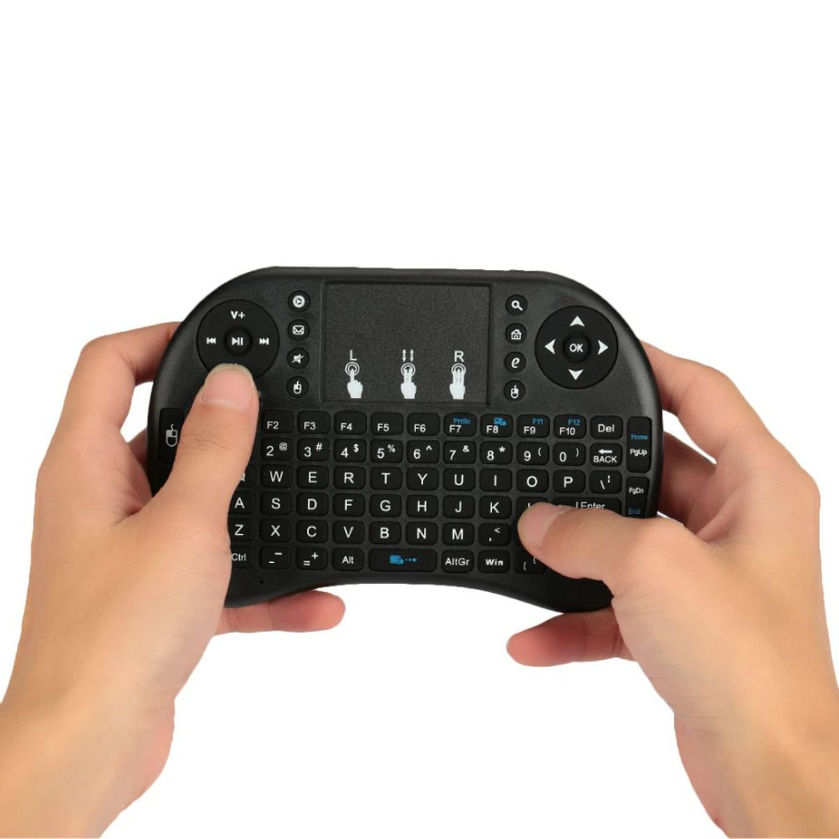 SKY - Mini Teclado Inalámbrico Airmouse Android Smart Tv Iluminado