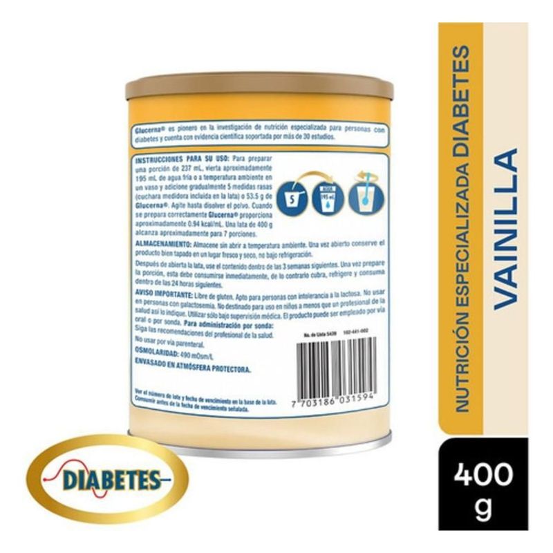 ABBOTT - Glucerna Vainilla X 400 G