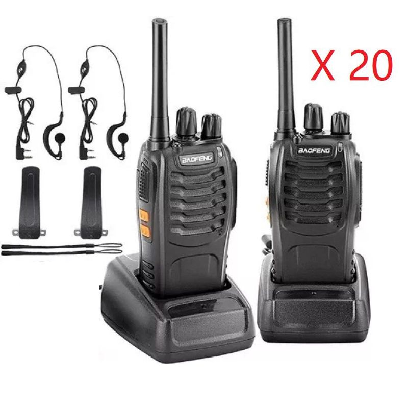 BAOFENG - Radio Intercomunicador Baofeng BF 888S Walkie Takie PROM X 20