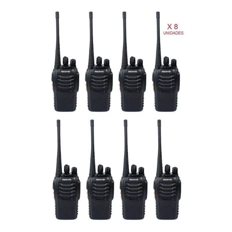 BAOFENG - 8 Radios Baofeng Woki Toki Comunicacion Boquitoquis Seguridad