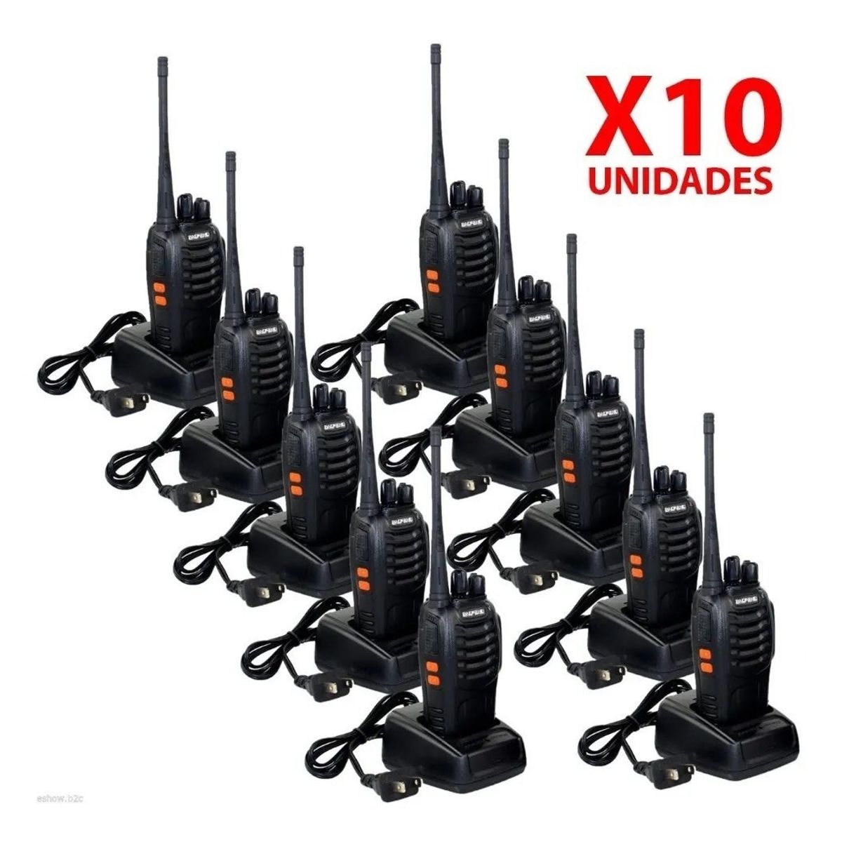 BAOFENG - Radio Intercomunicador Baofeng BF 888S Walkie Takie PROM X 10