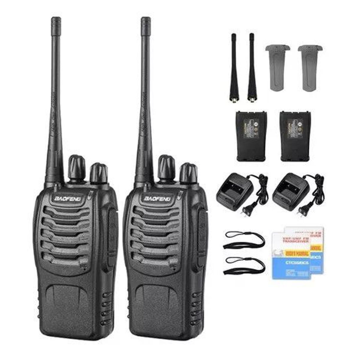 BAOFENG - Radio Intercomunicador Baofeng BF 888S Walkie Takie PROM X 6