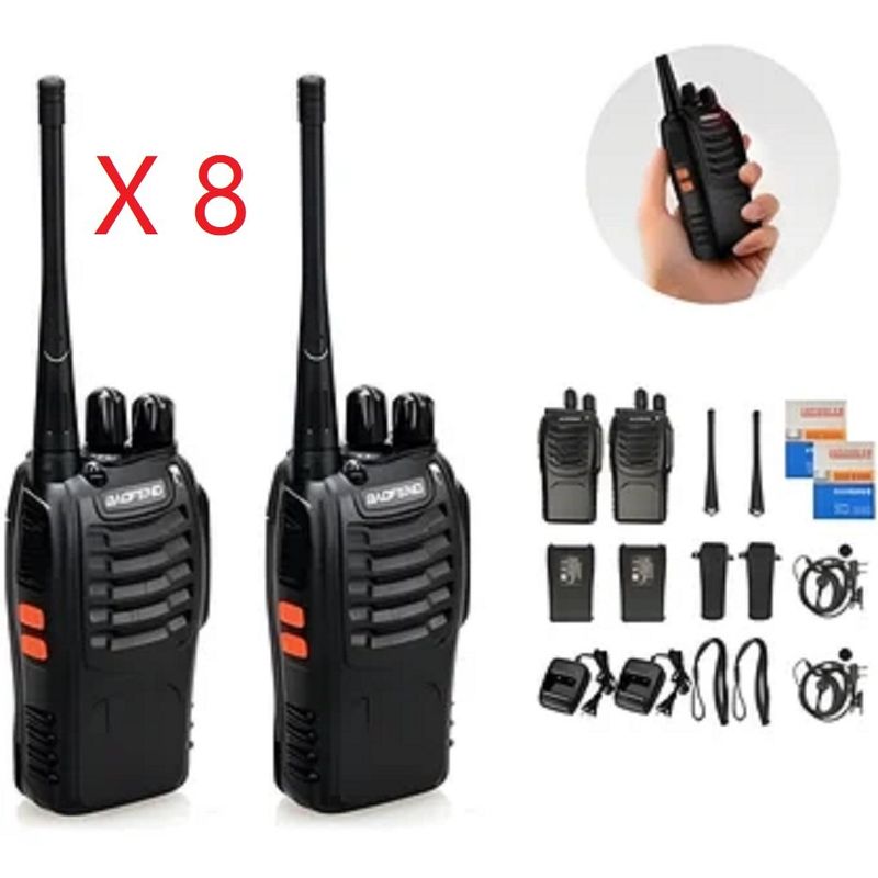 BAOFENG - Radio Intercomunicador Baofeng BF 888S Walkie Takie PROM X 8