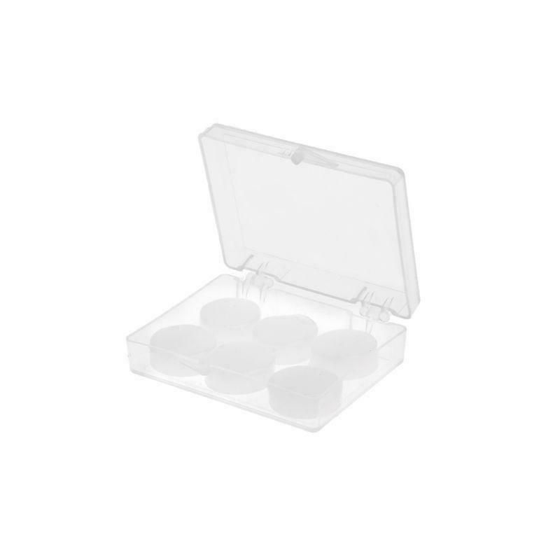 GENERICO - 6 Tapaoidos Silicona Oido Oreja Ruido Nadar Dormir +estuche